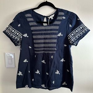 Lucky Brand embroidered top